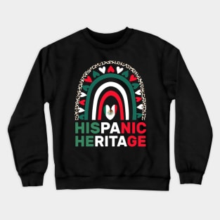 Mexican Flag Hispanic Heritage Month Mexico Crewneck Sweatshirt